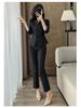Collarless Women's Suit Set: Slim-Fit Professional Workwear for Spring and Autumn