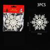 Acrylic 3D Snowflake Decoration Ice White Snowflake Tree Decoration  Christmas Tree