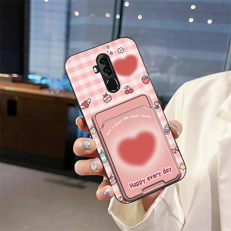 Cute Silicone Phone Case For Oukitel C12 Pro/C12 Fashion Design TPU Soft Case Card Sleeve Shockproof Cartoon Protective