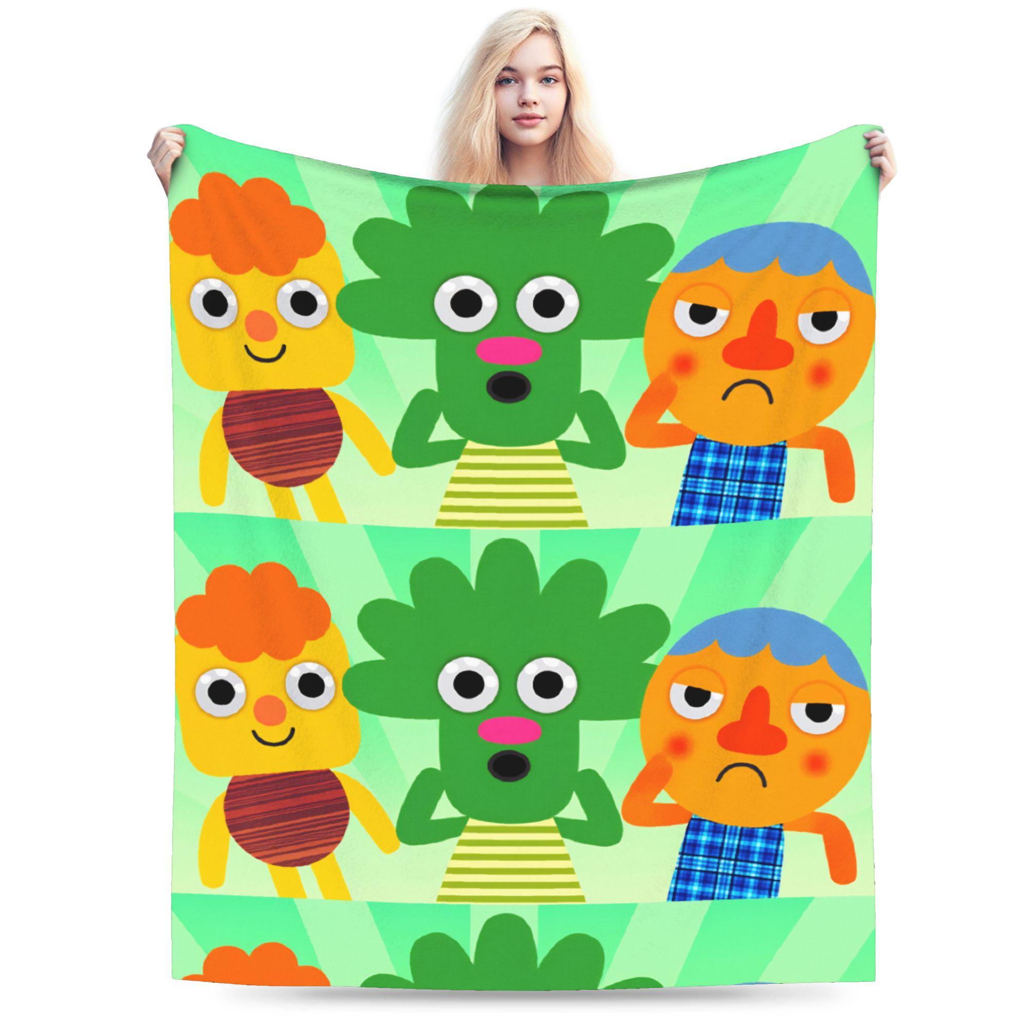 

Noodle & Pals Micro Soft Warm Blankets Super Simple Kids Adult Plush Bedding Throws Couch Chair Flannel Bedspread Sofa Bed Cover 30x40in