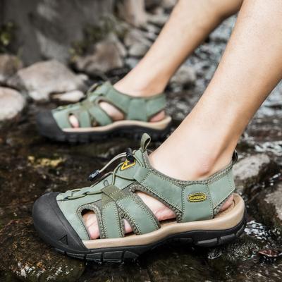 Sandales d'été pour hommes et femmes, sandales à plateforme pour hommes, chaussures de plage pour hommes, chaussures de retracement, grande taille, chaussures décontractées d'extérieur