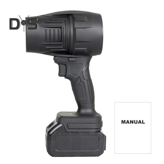 

Ручной струйный сухой вентилятор Жесткий турбовентилятор Матовый двигатель Конструкция скорости Регулируемая портативный струйный вентилятор Многофункциональный инструмент для очистки чёрный