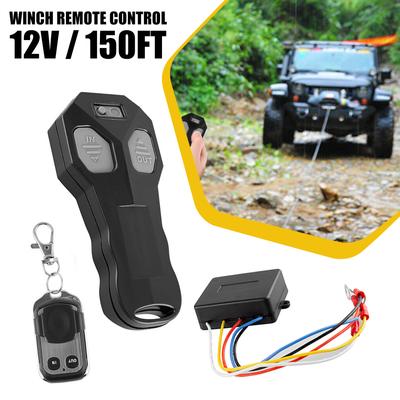 Kabelloser Winden-Schalter-Controller Fernbedienung Handset 150ft 12 Volt für 4x4-Fahrzeuge ATV UTV SUV Jeep Anhänger Hebevorrichtung Jack Boot