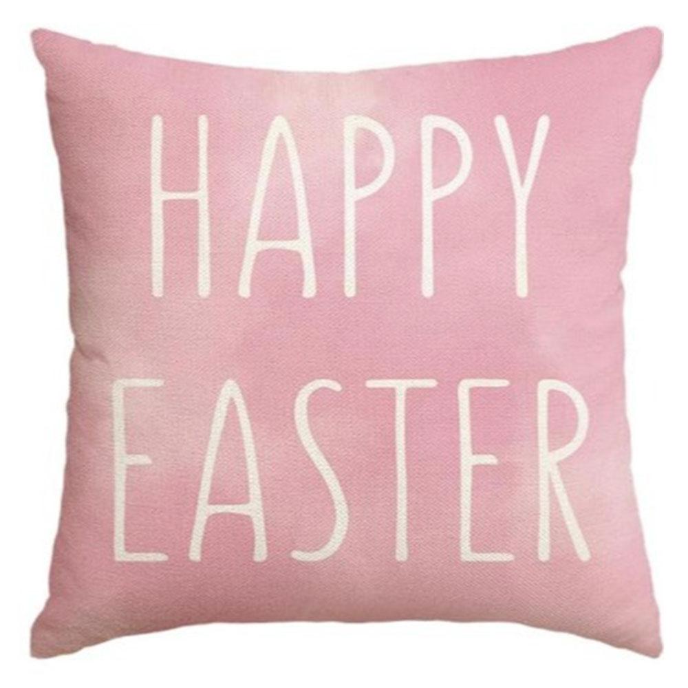 Nordic Easter Pattern Home Decor Pillowcase Bedroom Living Room Sofa Decoration Polyester Cushion Cover with Zipper