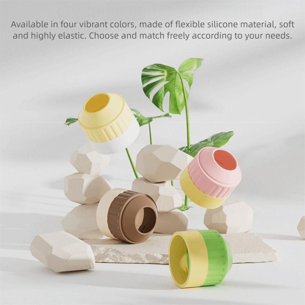 4Pcs Silicone Round Knob  Protectors Customizable Ball-shaped Handle Caps  Faucets