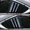 For Mazda 6 Atenza 2014-2025 Car Rear Louver Window Side Shutter Cover Trim Sticker Vent Scoop ABS Carbon Fiber Accessories Auto