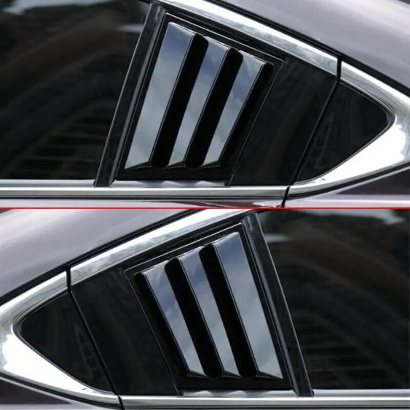 For Mazda 6 Atenza 2014-2025 Car Rear Louver Window Side Shutter Cover Trim Sticker Vent Scoop ABS Carbon Fiber Accessories Auto