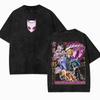 Kira Yoshikage JoJo's Bizarre Adventure Clothing Men Manga T-shirts Retro Washed T Shirt Casual Cotton Tee Harajuku Male Tshirt