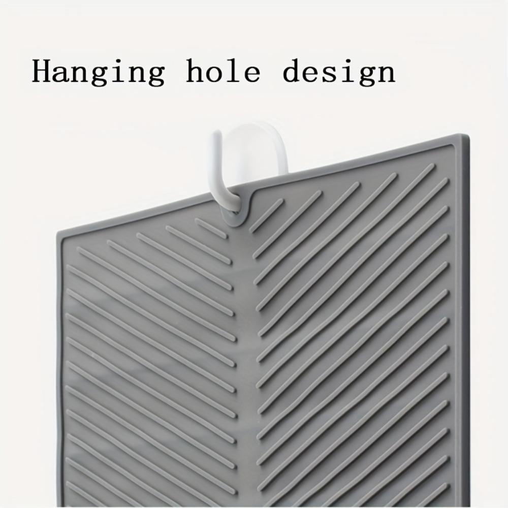 1pc, Drain Pad, Dish Pad, Folding Drain Pad, Dish Drain Pad, Heat Resistant Pot Pad, Kitchen Accessories