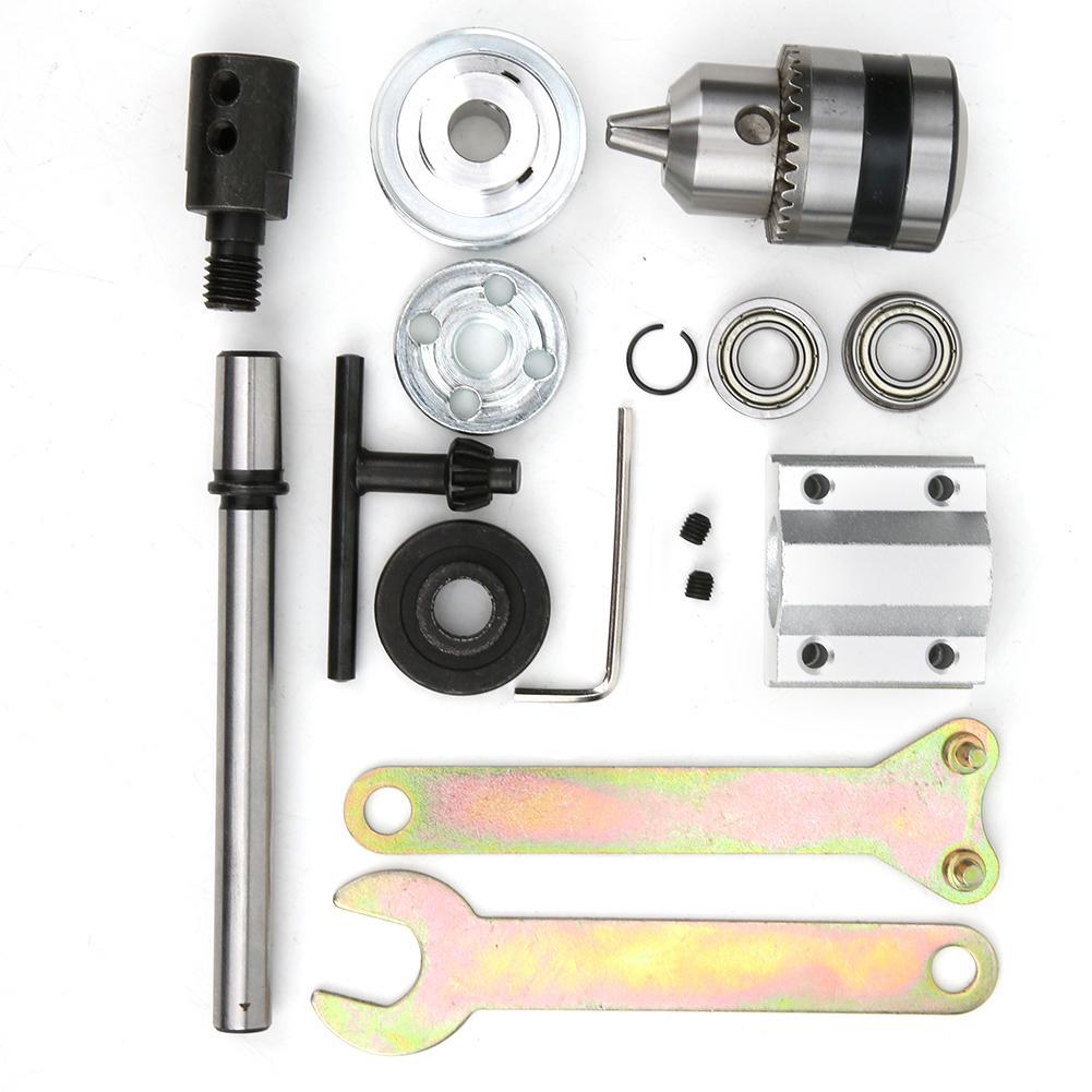 Unpowered Spindle Assembly DIY Woodworking Cutting Grinding Table Drill Accessory B12 Drill Chuck