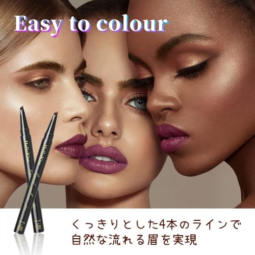 GECOMO 4D Liquid Eyebrow 4-Claw Eyebrow Pencil 4 Sharp Eyebrow New Sensation Beautiful Eyebrows Eyebrow Liquid 4-Branch Eyebrow Pencil Eyebrow Pencil