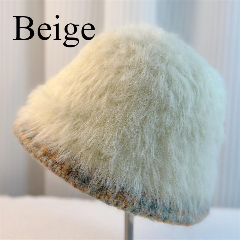 Winter Women's Warm Hat Knitted Hat Women's Fisherman Plush Hat