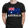 Flaga Australii Australijska Duma Narodowość Kibic Męskie Koszulki T-shirt Top #6NE