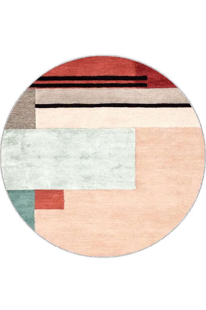 Rovigo Home Washable Round Printed Carpet RHM7100