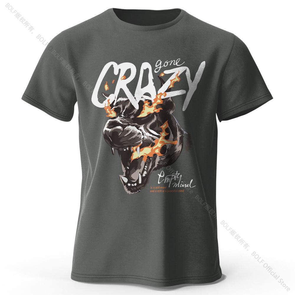 Home Comfort Tiger Printed 100% Cotton T-Shirt, Lightweight Round Neck Short Sleeve Tee, Unisex Relaxed Fit