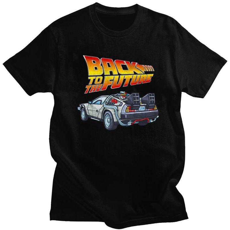 

Custom Trendy Back To The Future T Shirt Men Short Sleeve Pure Cotton T-shirt Leisure Tees Streetwear Tshirts - Men s Summer ... S разноцветный