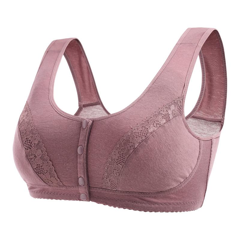 Fashion Large Size Multi-vest, Thin Side-closed Sub-breasts Gather Cotton Comfortable Elderly Bra