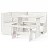 Day and Night - Day and Night REINE Dining Set 3 Pieces Solid White Pine Wood