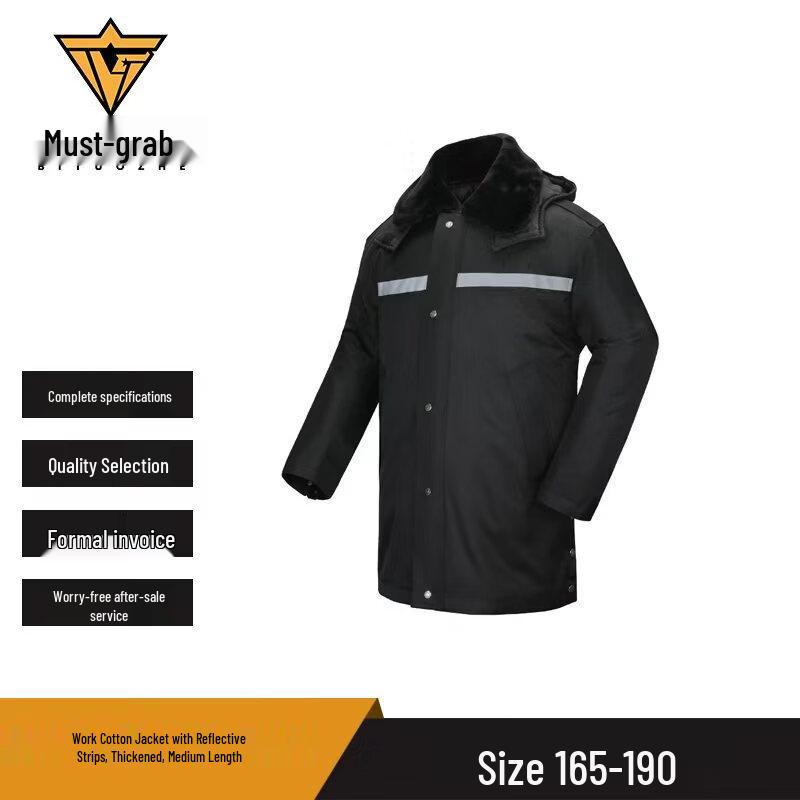 Unisex Reflective Waterproof Workwear Cotton Jacket