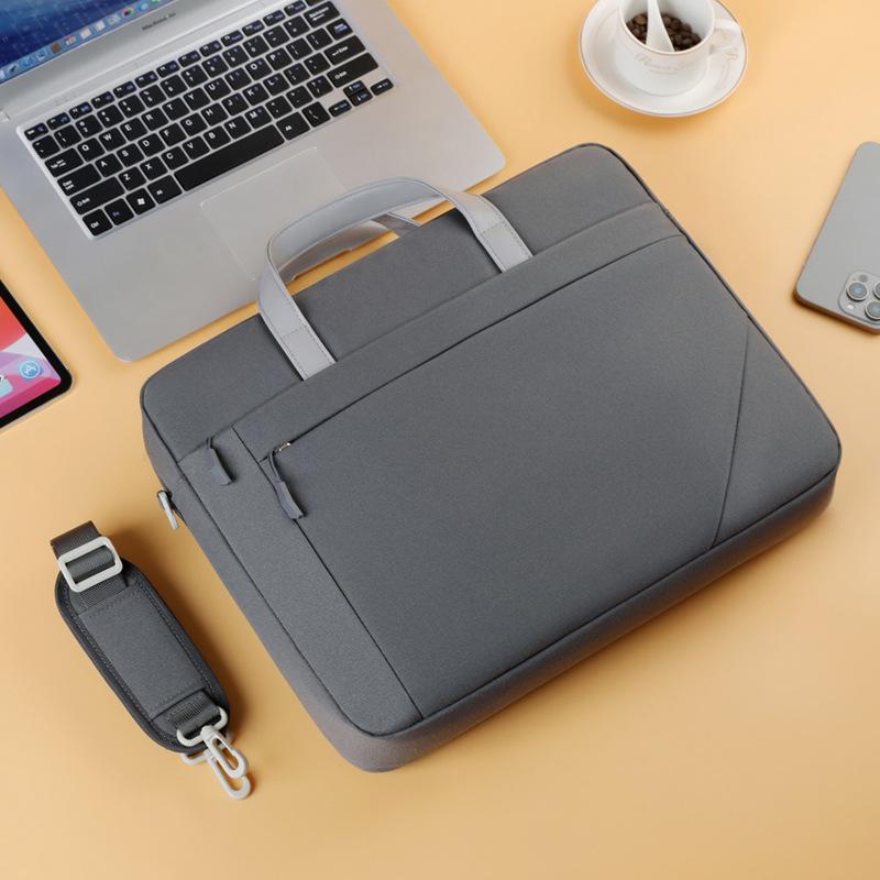16-Inch Airbag Laptop Bag: Large Capacity, Thick Handheld Briefcase with Custom Logo