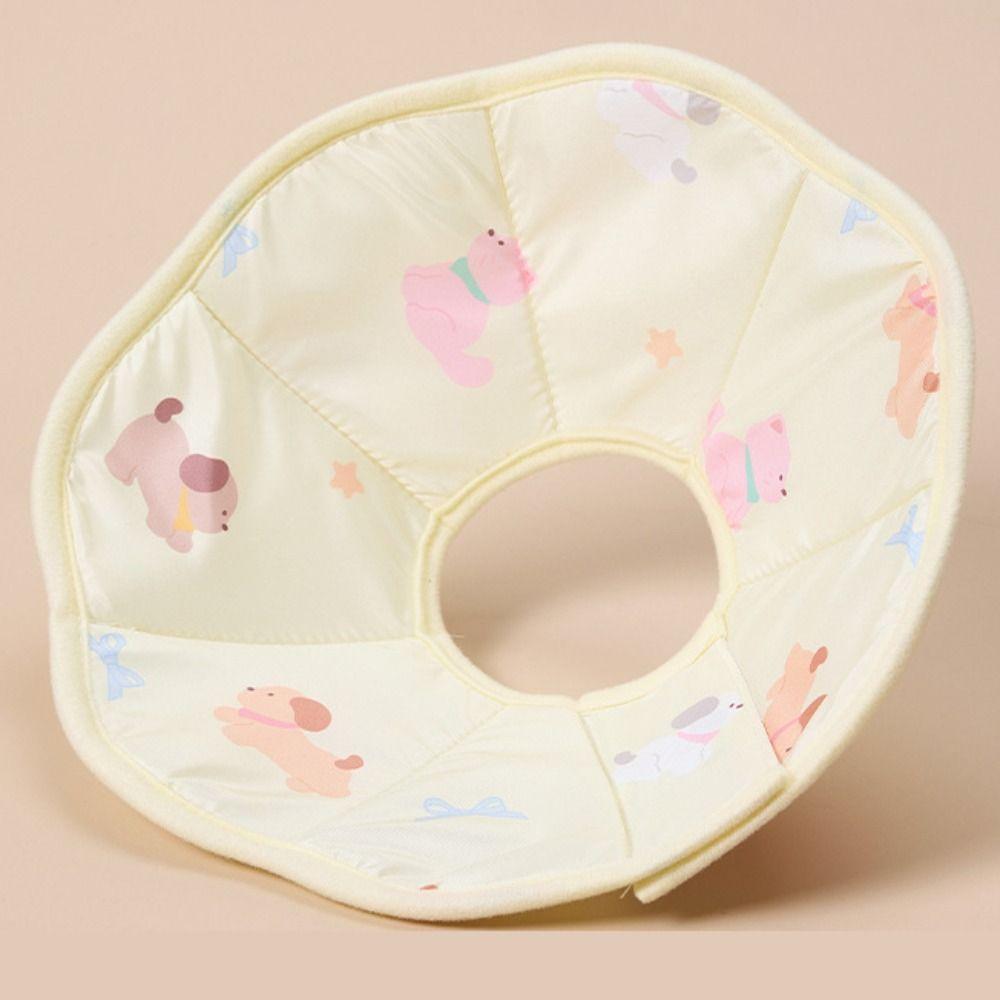Bear Printing Pet Elizabeth Circle Cartoon Dog Recovery Collar  for Dogs Cats