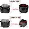 Wheel Wheel Nut Cap 17MM Black Bolt Cap Nut Plastic Studs
