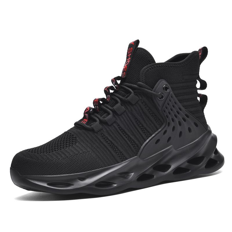 

Мужские модные кроссовки среднего размера, уличные, на шнуровке, сетчатые, рабочие, со стальным подноском, защитой от проколов, кроссовки для бега 36