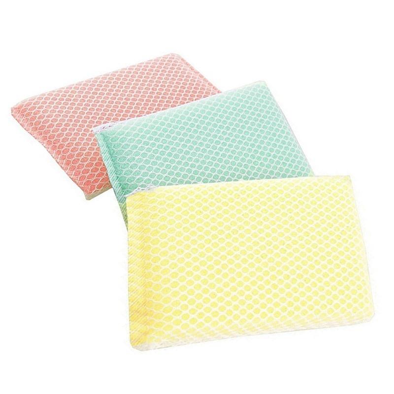 Nová miska na nádobí Houbička na drhnutí Čisticí podložky 3 ks