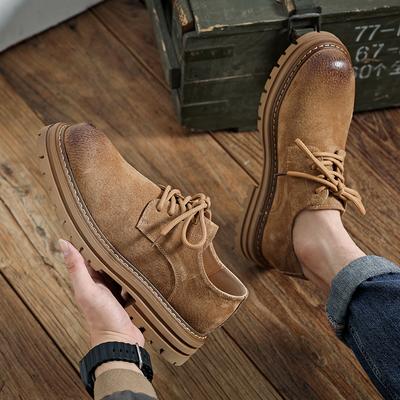 Moda Uomo Pelle Business Casual Stringate Scarpe in Pelle Outdoor Uomo Autunno Antiscivolo Resistenti all'Usura Comode Scarpe da Lavoro