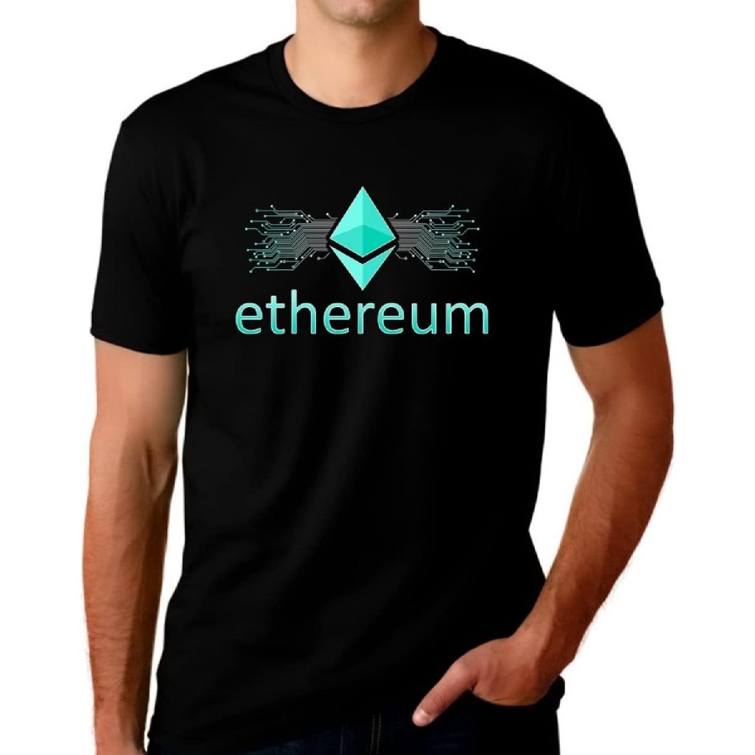 Fire Fit Designs Футболки Ethereum для мужчин Крипто-подарки Крипто-футболка Футболка Ethereum Крипто Ethereum Подарок Футболка Ethereum XXXXXL разноцветный