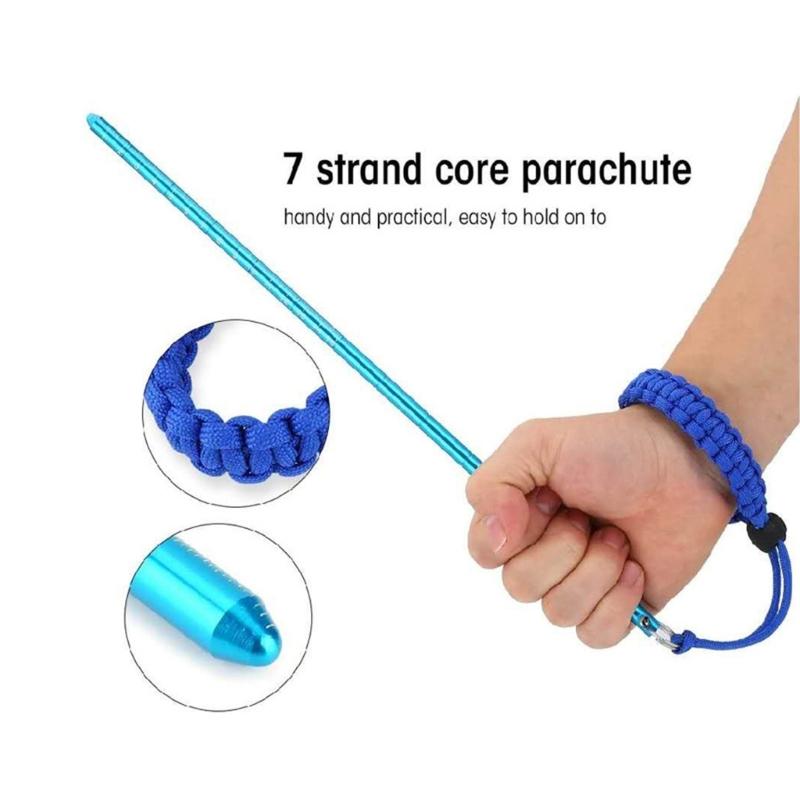 Aluminum Alloys Diving Stick With Wrist Lanyard Underwater Shaker Noise Maker Lanyard Rod Tanks Knocker Easy To Use