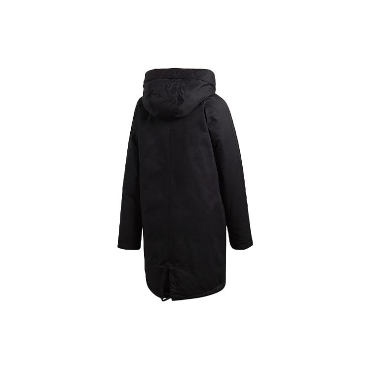 adidas Γυναικείο Χειμερινό Casual Μπουφάν με Κουκούλα, Μονόχρωμο, Πουπουλένιο, Μαύρο DH4582