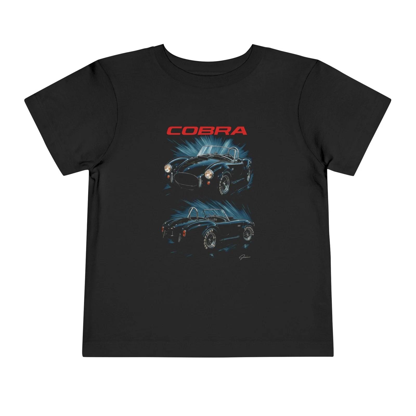 Cobra 427 Toddler T-Shirt – Classic Black Muscle Car Kids Tee M