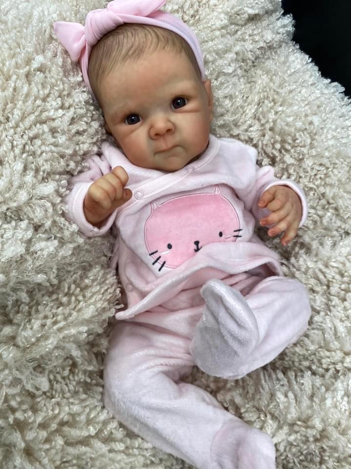 18-Inch Bettie Reborn Baby Doll - Realistic Simulation with One-Piece Delivery 48cm Cloth Body Version