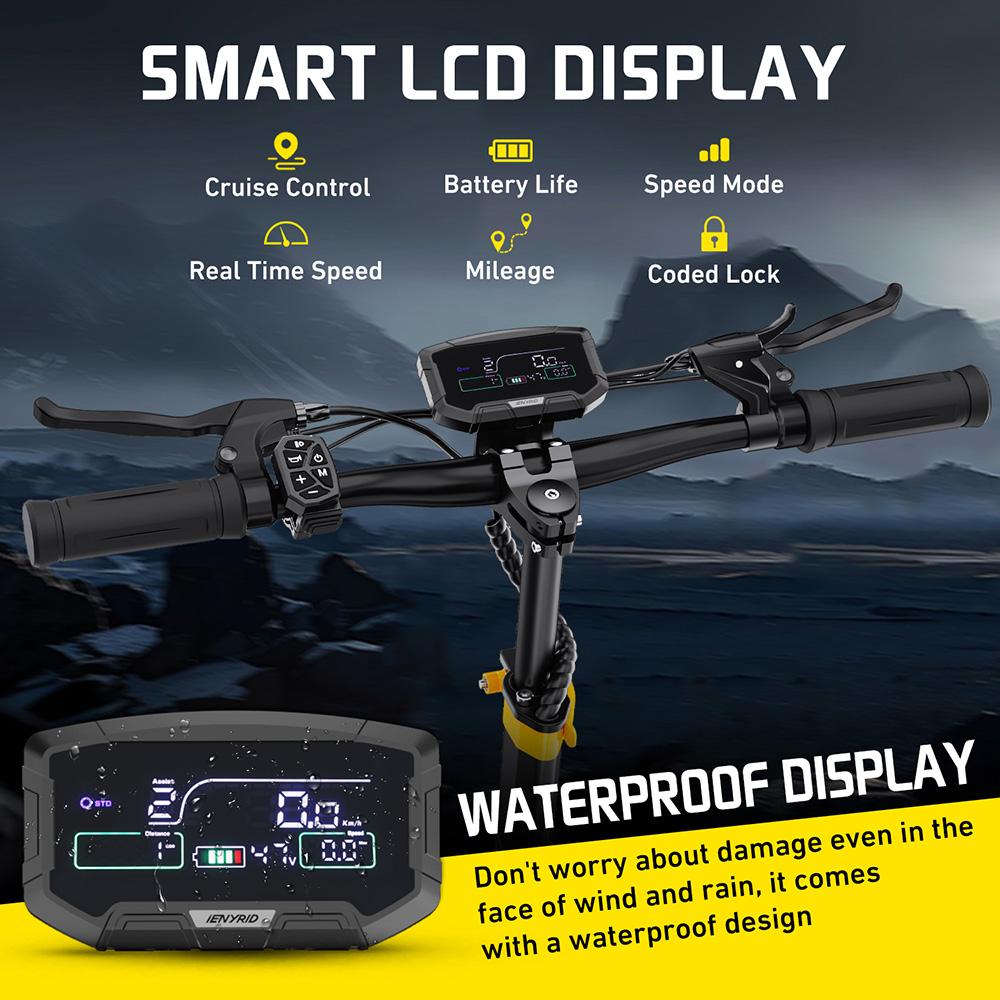 iENYRID ES1 Electric Scooter, 250W*2 Motor, 48V 20.8Ah Battery, 10 Inch Off-Road Tires, 25km/h Max Speed