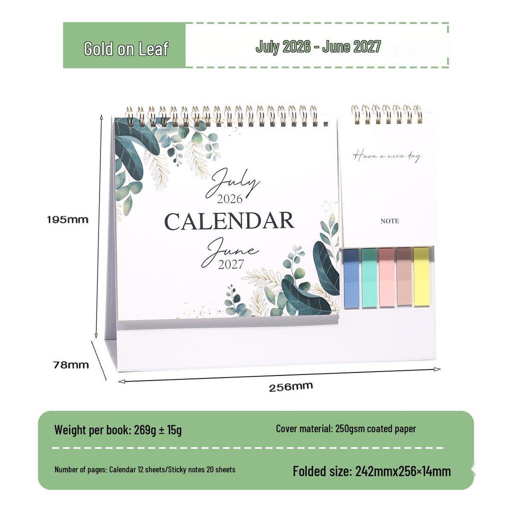 2027 Multifunctional Desk Calendar and Office Ornament