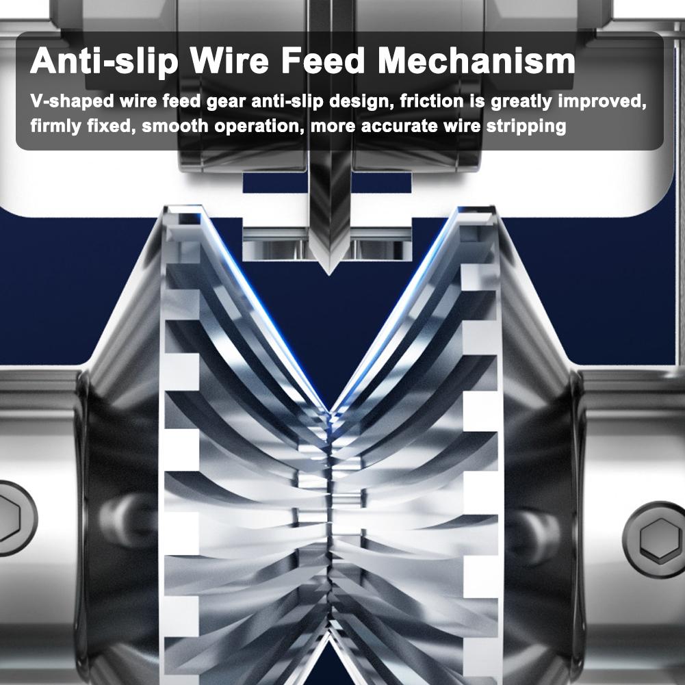Portable Wire Stripper Manual Wire Stripping Tool 1-25mm Cable Electric Peeling Machine with Hand Crank for Home Garage Work
