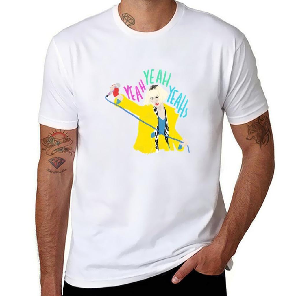 Karen O Yeah Yeah Yeahs TShirt Daily Work Short Sleeve Top