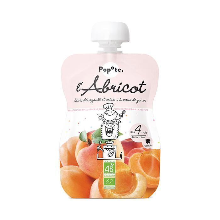 Popote Les Fruits Gourde Abricot +4m Bio 120g