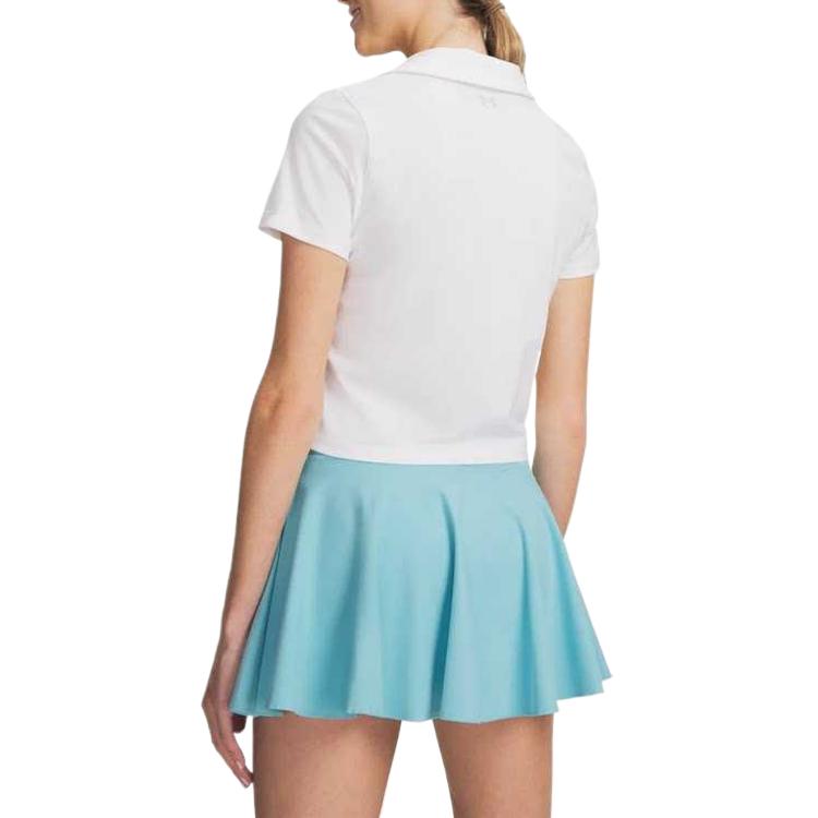 Under Armour Motion SS26 Stretch Solid Short Sleeve Golf Shirt Women Tops 6011190-100