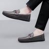 Fashion All-Match Herren Flats Echtes Leder Herren Casual Büro Slipper Hohe Qualität Herren Slip-on Flats Herren Bequemes Laufschuhwerk