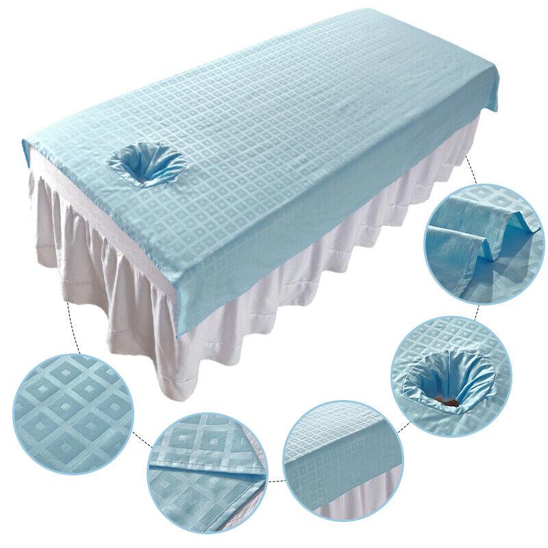 Beauty Massage Bed Cover Sheet SPA Massage Bed Table Cover W/ or W/o Face Hole Body Spa Salon Bedspread Home Decoration
