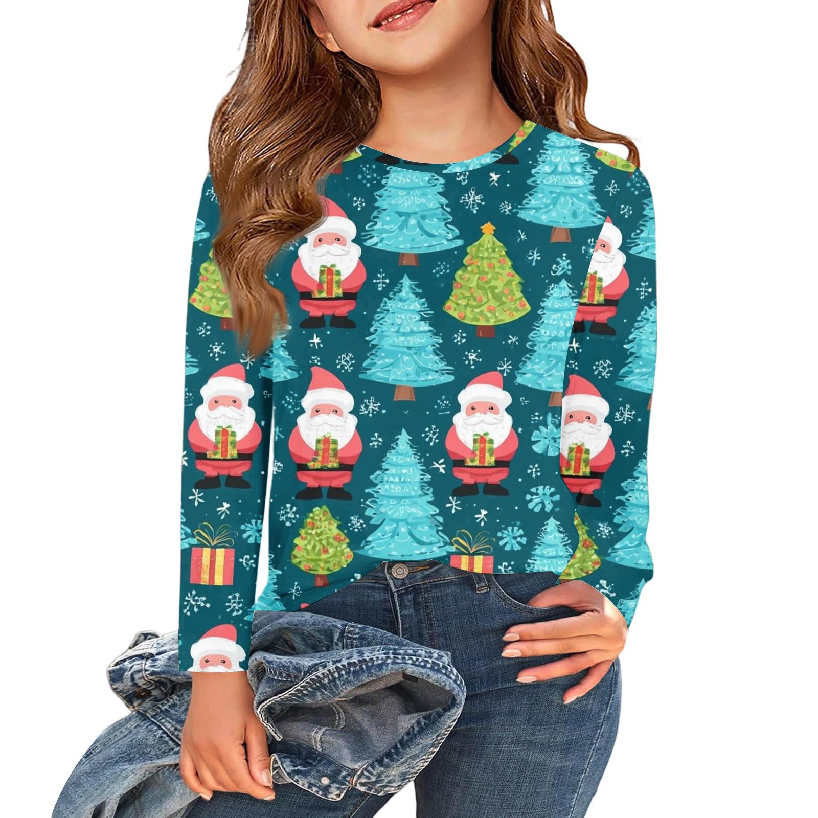 

Детский повседневный топ с круглым вырезом и длинным рукавом 120 красный