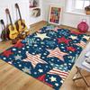 American Vintage Home Decor Carpet Star Pattern Floor Decor Area Rug Soft Non-slip Mat for Living Room Bedroom Hallway