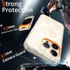 Anti-Yellowing Mag Safe Phone Cover for Magsafe Iphone 17 Pro Max Air 17Pro Iphone17 16 Plus 16E 15 14 Pro 13 Pro Clear Glitter Case