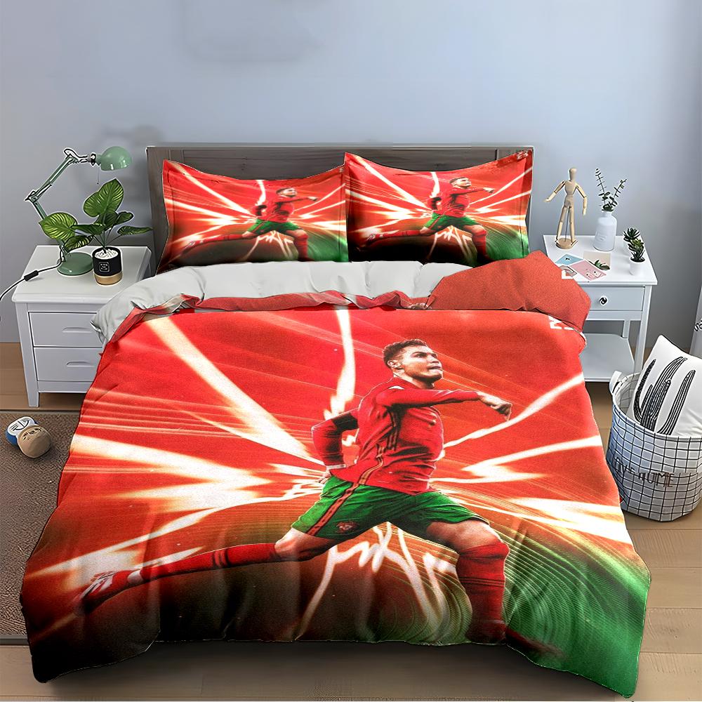 Set Biancheria da Letto Giocatore di Calcio Set Biancheria da Letto (1 copripiumino, 2 federe, piumino non incluso)