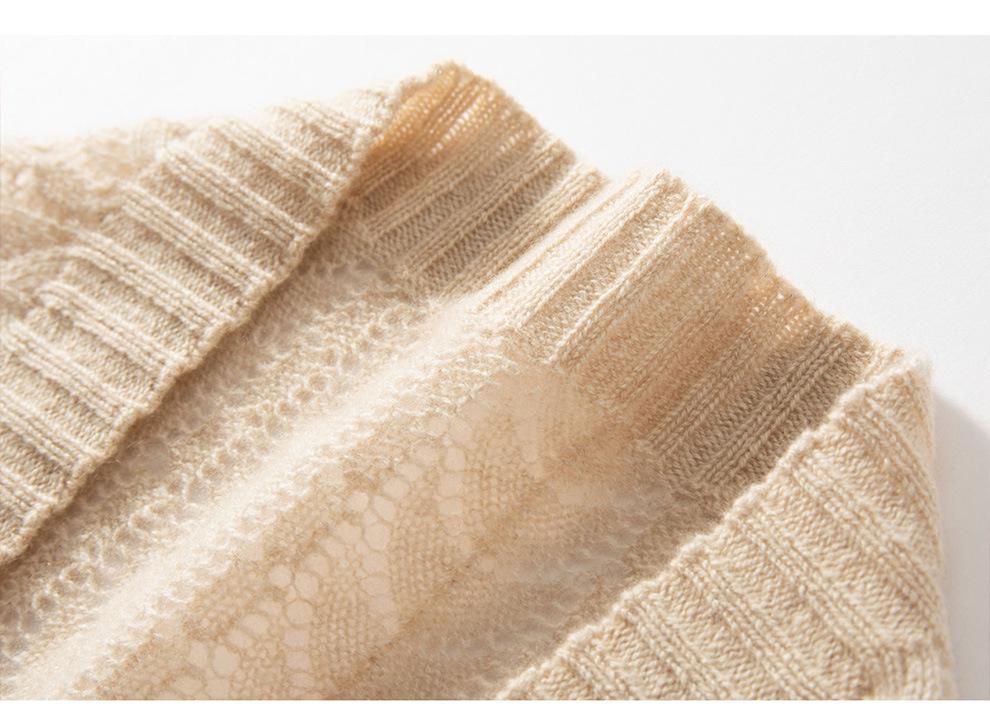 Women's Pure Cashmere Neck Protection Shawl Scarf Cape