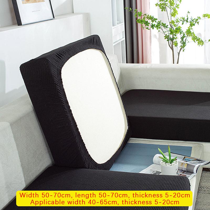 Эластичный чехол на сиденье дивана Растягивающийся 1-местный чехол на подушку Противоскользящий Пылезащитный Чехол на толстую подушку дивана