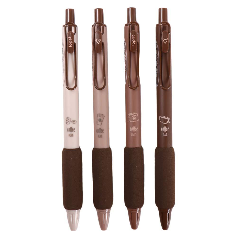 Students Stationery Coffee Color Soft Bread Gel Pen Set Neutral Gel Pen Ballpoint Pen Writing Pen