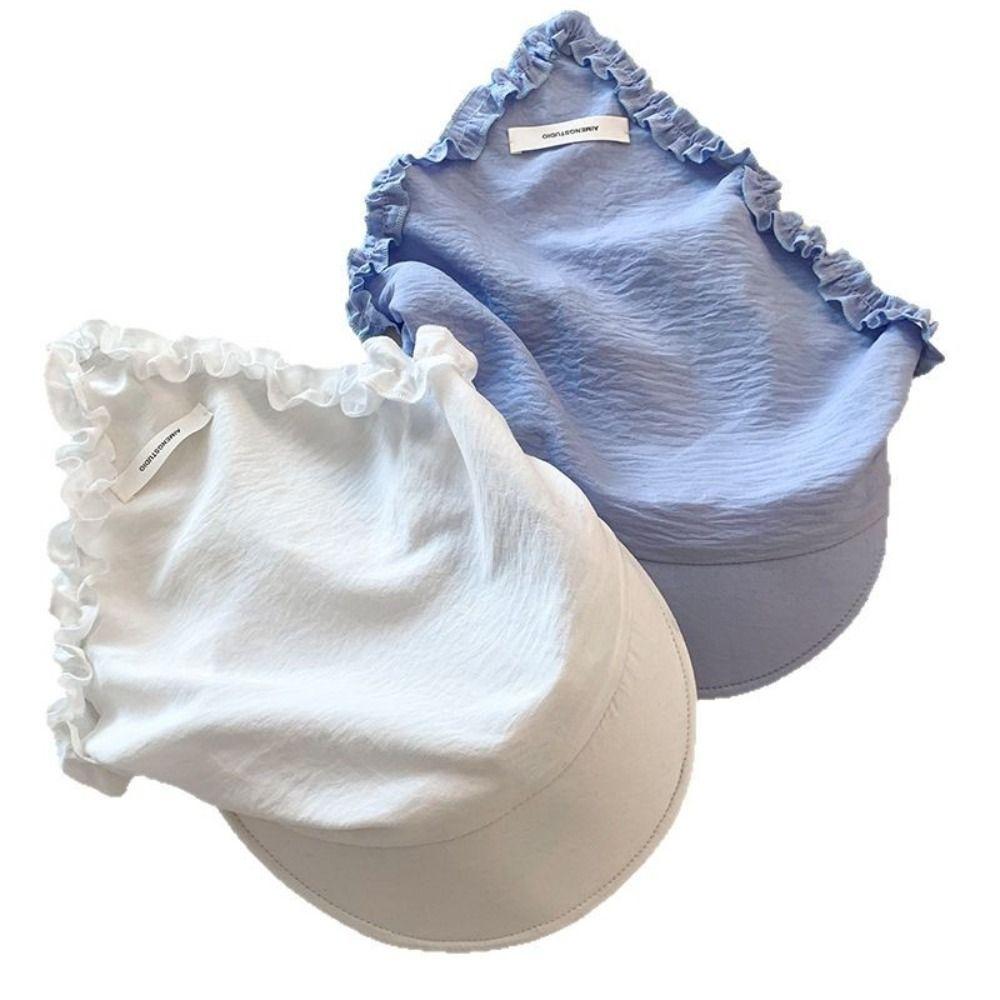 UV Protection Headscarf Baseball Cap Cotton Popular Baseball Hat Duckbill Turban Hat Summer